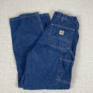 Carhartt Carpenter Denim Jeans 32x36 NFPA Flame Resistant